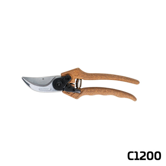 BERGER Hand shears bypass C1760 | Cork handle | Straight cutting head & forged metal body